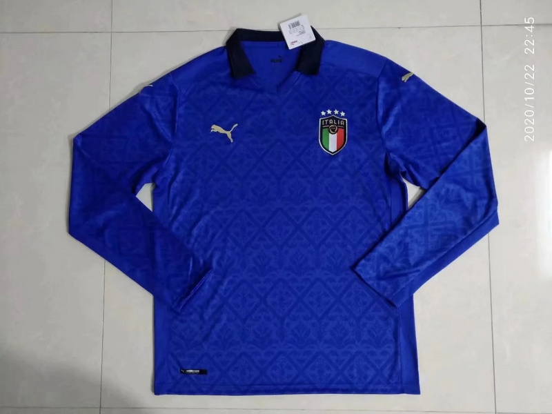 AAA Quality Italy 2020 European Cup Home Long Soccer Jersey